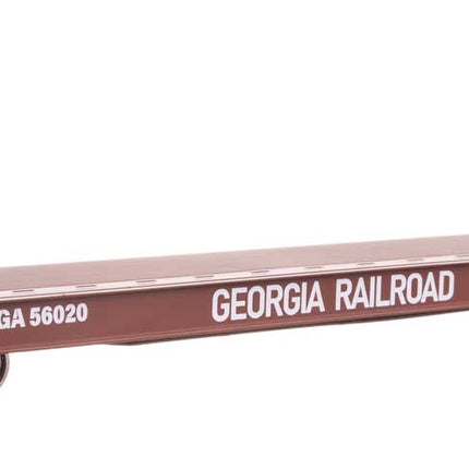 Walthers Proto 50' Sieco Pulpwood Flatcar Georgia Railroad #56020 HO Scale model train ready to run.