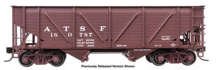 WalthersProto 920-105909 HO scale 34' steel-sheathed War Emergency hopper, Santa Fe #180687