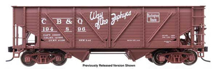 WalthersProto 920-105912 HO scale 34' wood-sheathed War Emergency hopper, Chicago, Burlington & Quincy #194789