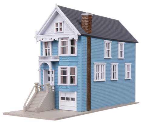 Walthers Trainline 931-1053 | Painted Lady Victorian House - Gingerbread Kit | N Scale