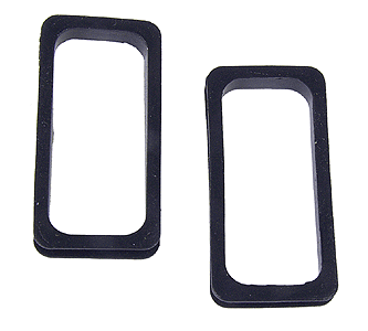 Walthers Cornerstone 933-977 Passenger Car Diaphragms Black Rubber 1 Pair HO Scale