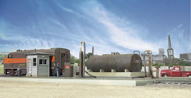 Walthers Cornerstone 933-2908 | Diesel Fueling Facility - Plastic Building Kit | HO Scale