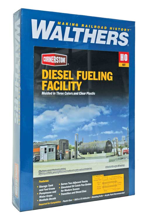 Walthers Cornerstone 933-2908 | Diesel Fueling Facility - Plastic Building Kit | HO Scale