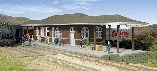 Walthers Cornerstone 933-2932 | Modern Fire Station - Plastic Building Kit | HO Scale