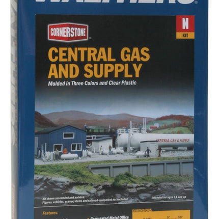 Walthers Cornerstone 933-3213 | Central Gas and Supply - Building Kit | N Scale