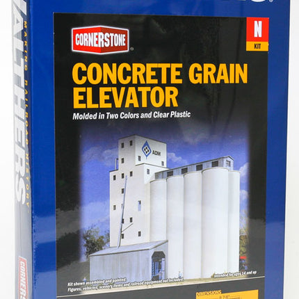Walthers 933-3225 ADM Concrete Grain Elevator Kit N Scale - box front