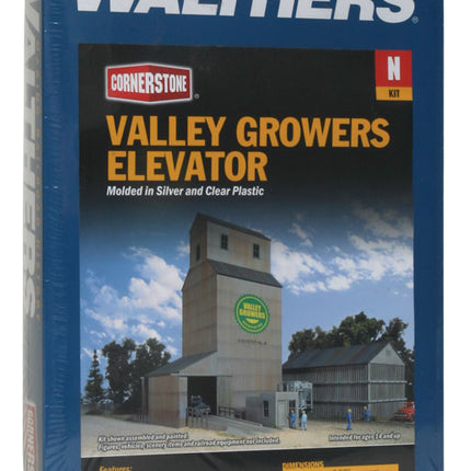 Walthers Cornerstone 933-3251 Valley Growers Elevator N Scale - box front