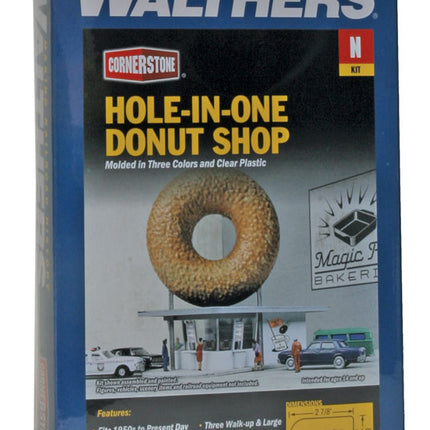 Walthers Cornerstone 933-3835 | Hole-In-One Donut Shop - Building Kit | N Scale