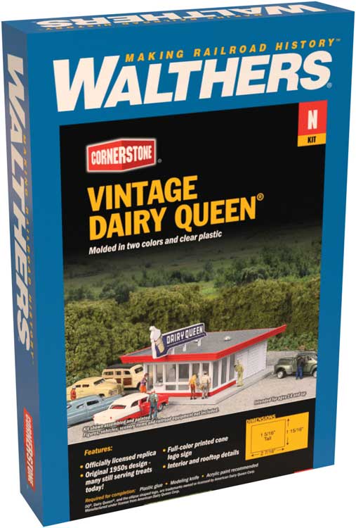 Walthers Cornerstone 933-3845 | Vintage Dairy Queen(R) - Building Kit | N Scale