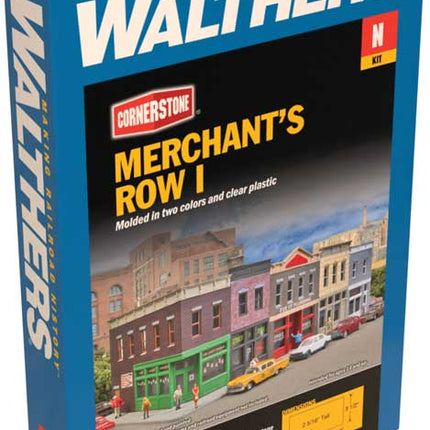 Walthers Cornerstone 933-3850 | Merchant's Row I - Building Kit | N Scale