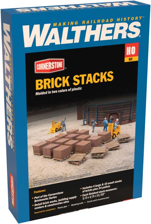 Walthers Cornerstone 933-4103 | Brick Stacks Kit | HO Scale