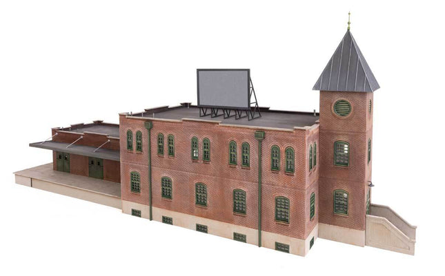 Walthers Cornerstone Vintage Brick Warehouse model, HO scale plastic building kit for industrial layout.