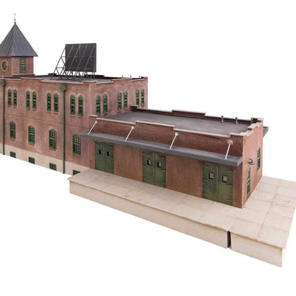 Walthers Cornerstone Vintage Brick Warehouse plastic building kit model for HO scale layouts.