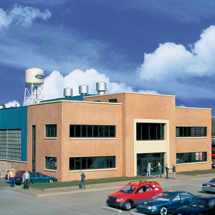 Walthers HO scale Ford Automotive Assembly Plant kit model building with vintage details and realistic design.