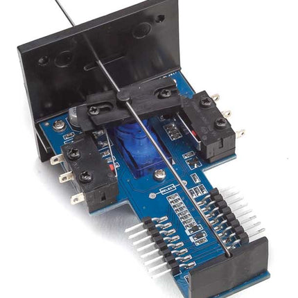 Walthers Controls 942-101 vertical mount switch machine for model railroads, compatible with HO and N scales.