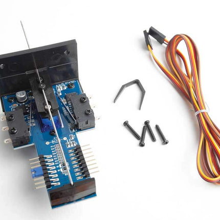 Walthers Controls 942-101 Vertical Mount Switch Machine with accessories for HO, N, and multi-scale layout control.