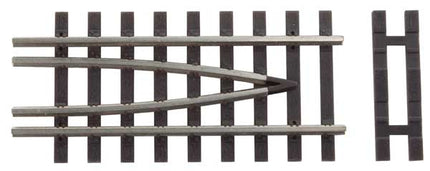 WalthersTrack 10005 Code 100 Nickel Silver Bridge Track End Set Includes 2 End Track Pieces, 2 Spacer Ties HO scale