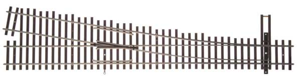 WalthersTrack 10018 Code 100 Nickel Silver DCC-Friendly #6 Turnout Right Hand HO scale
