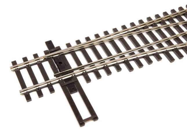 WalthersTrack Code 83 nickel silver DCC friendly right hand turnout track for HO scale model railroads.