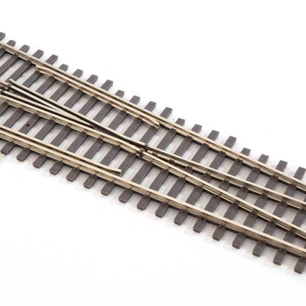 WalthersTrack Code 83 right-hand turnout for HO Scale model railroads with realistic ties and rail detail.