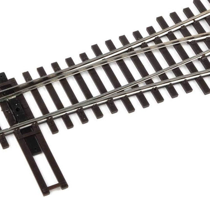 WalthersTrack Code 83 DCC-Friendly #4 Wye Turnout, ideal for HO scale model railway layouts.