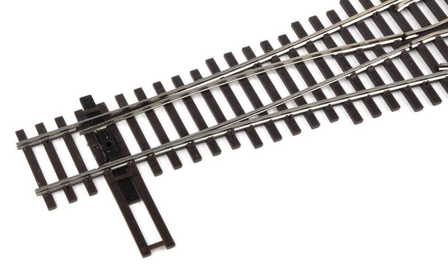 WalthersTrack Code 83 DCC-Friendly #4 Wye Turnout, ideal for HO scale model railway layouts.