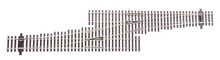WalthersTrack 83073 Code 83 Nickel Silver DCC-Friendly #5 Single Crossover Turnout Left Hand HO scale