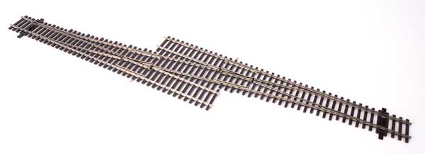 WalthersTrack 83075 Code 83 Nickel Silver DCC-Friendly #6 Single Crossover Turnout Left Hand HO scale