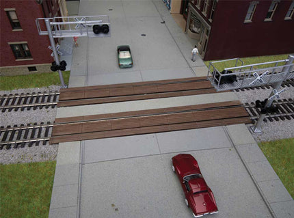 WalthersTrack 83116 Modern Wood Grade Crossing pkg(2) Kit HO scale