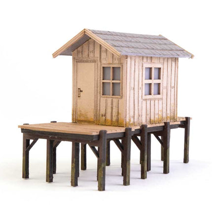 Walthers SceneMaster 949-4110 | Fisherman's Shanty - Laser-Cut Wood Kit | HO Scale