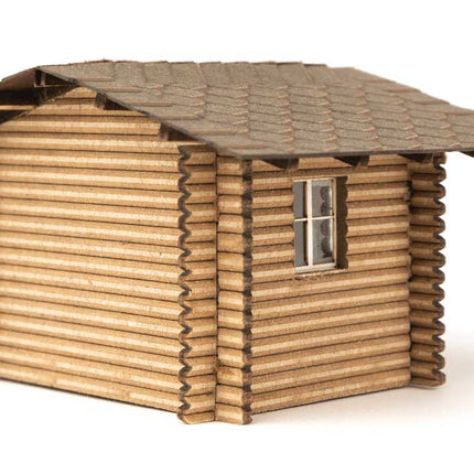 Walthers SceneMaster 949-4113 | Forest Cabin - Laser-Cut Wood Kit | HO Scale