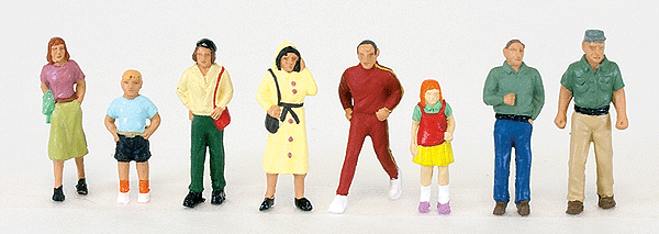 Walthers SceneMaster 949-6066 | Townspeople - 8 Figures | HO Scale
