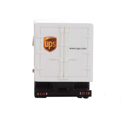 Walthers SceneMaster 949-11295 | International(R) 4900 Single-Axle Box Van - Assembled - UPS(R) Cartage Services | HO Scale