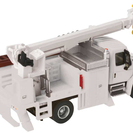 Walthers SceneMaster 949-11734 | International(R) 4300 Utility Truck w/Drill - White - Assembled | HO Scale