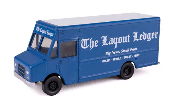 Walthers SceneMaster 949-12113 | Morgan Olson Route Star Van - The Layout Ledger - Assembled | HO Scale