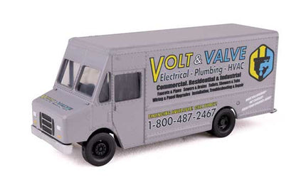 Walthers SceneMaster 949-12118 Morgan Olson Route Star Van Volt & Valve Electrical Plumbing HVAC service truck HO Scale - side view
