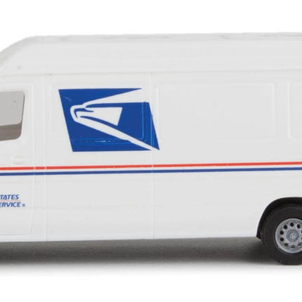 Walthers SceneMaster 949-12208 | Delivery Van - United States Postal Service (white, blue, red; "We Deliver For You" Slogan) - Assembled | HO Scale