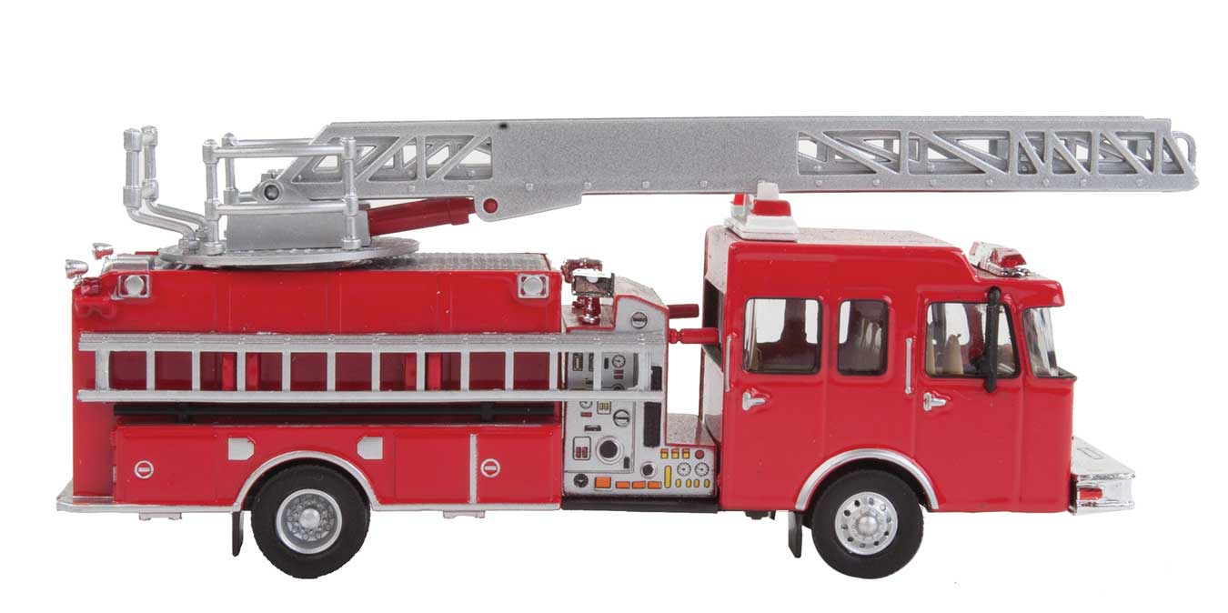 Walthers SceneMaster 949-13801 | Heavy-Duty Fire Department Ladder Truck - Assembled | HO Scale