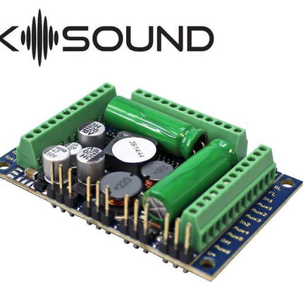 ESU 58513 | LokSound 5 XL DCC-MM-SX-M4 Multi-Prototcol Sound and Control Decoder - 4A for G Scale, Screw Terminals | G Scale