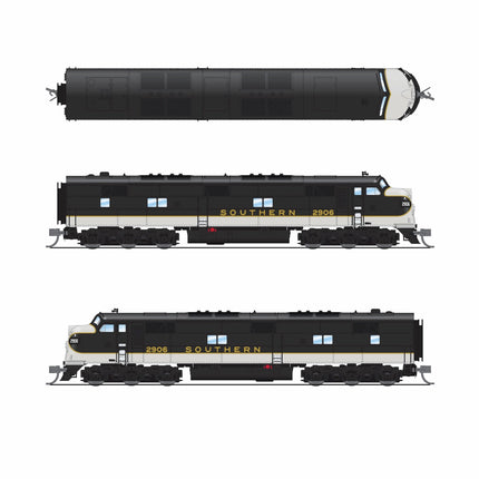 Broadway Limited 10232 EMD E7A Southern Railway #2906 Paragon4 Sound N Scale - side view