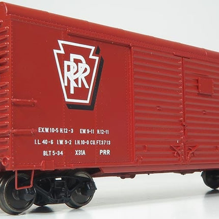 Rapido 123009-4 HO Scale PRR X31A Double-Door Boxcar Shadow Keystone #69215