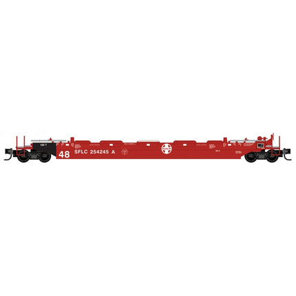 Micro Trains 540 00 153 | Gunderson Husky Stack Well Car - Ready to Run - Santa Fe 254245A (red, white) | Z Scale
