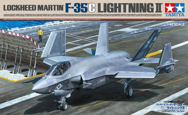 Tamiya 61127 | Lockheed F-35 C Lightning II - Plastic Model Kit | 1/48 Scale