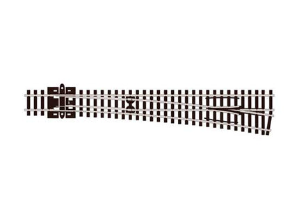 Peco SL-388 Turnout #8 Code 80, Long, 36" Radius Diverging Route Right Hand, Insulfrog N scale