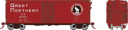 Rapido 1105006A HO scale Great Northern-Built 40' Double-Sheathed Boxcar, Great Northern