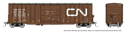 Rapido 1131004A HO scale Trenton Works 5277 Cubic Foot Boxcar, Canadian National