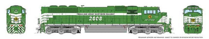 Rapido 1048539 HO scale EMD SD70MAC, Texas & Great Northern #2608