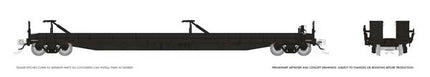 Rapido 1130996 HO scale Vancouver Iron Works Piggyback Flatcar, Painted, Unlettered