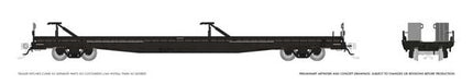 Rapido 1130998 HO scale Marine Industries Piggyback Flatcar, Painted, Unlettered