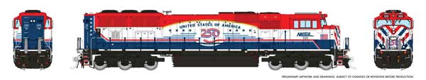 Rapido 1111036 N scale EMD SD70MACH, Metra #525